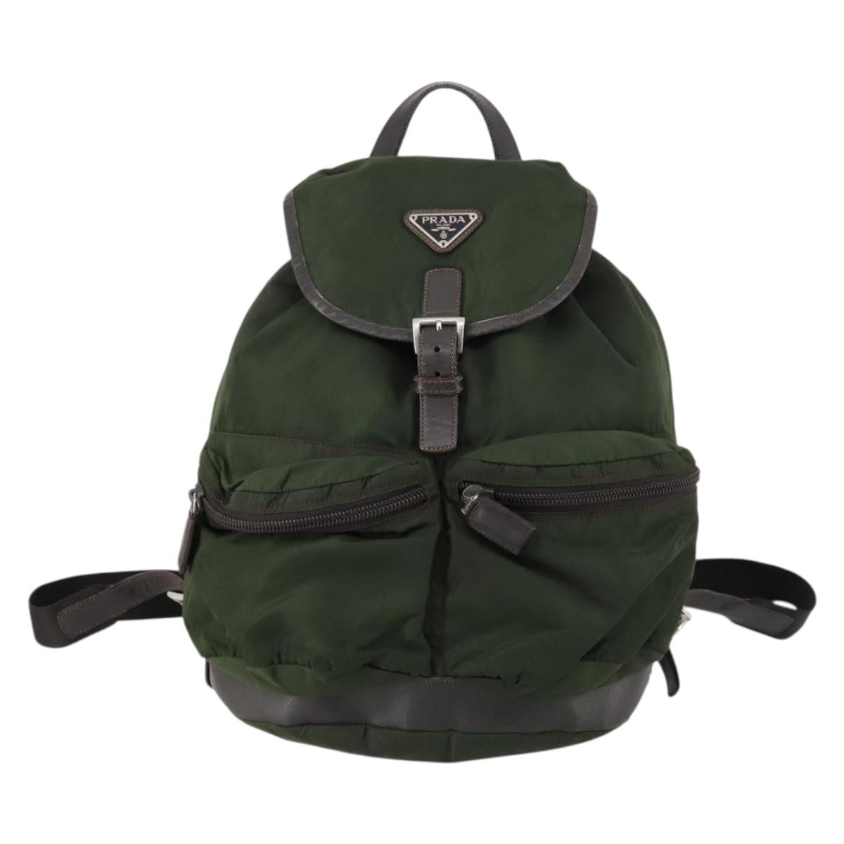 Prada Double Front Pocket Backpack Tessuto