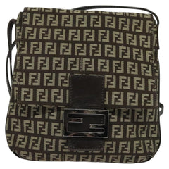 Fendi Mamma Baguette Shoulder Bag Canvas