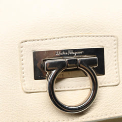 Salvatore Ferragamo Gancini Shoulder Bag Leather