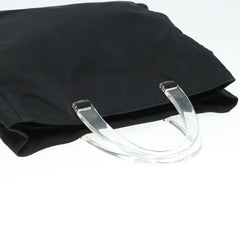 Prada Resin Handle Tote Tessuto