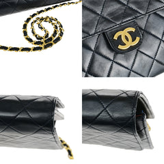 Chanel Vintage Chain Flap Bag Quilted Leather