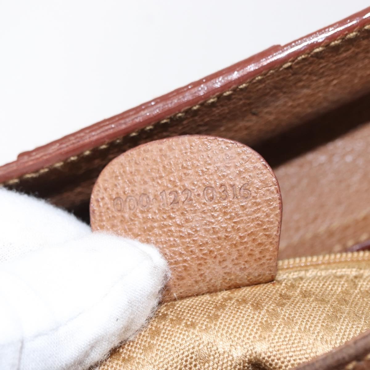 Gucci Vintage Bamboo Front Pocket Tote Suede