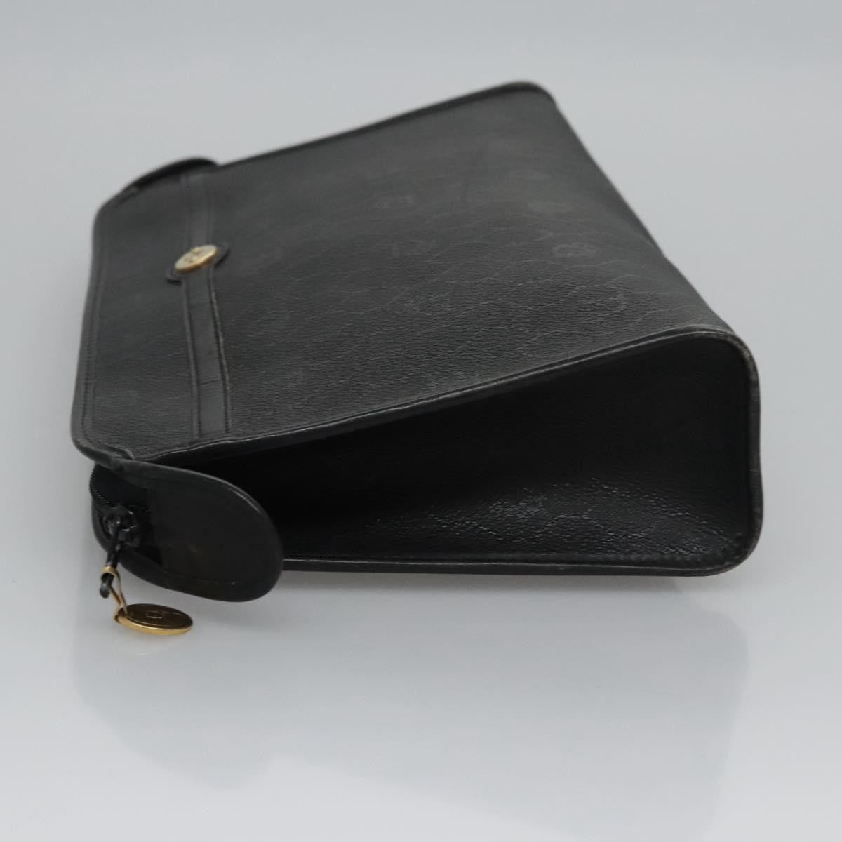 Christian Dior Vintage Honeycomb Zip Pouch Coated Canvas