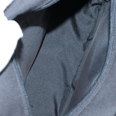 Versace Front Pocket Shoulder Bag Leather and Canvas