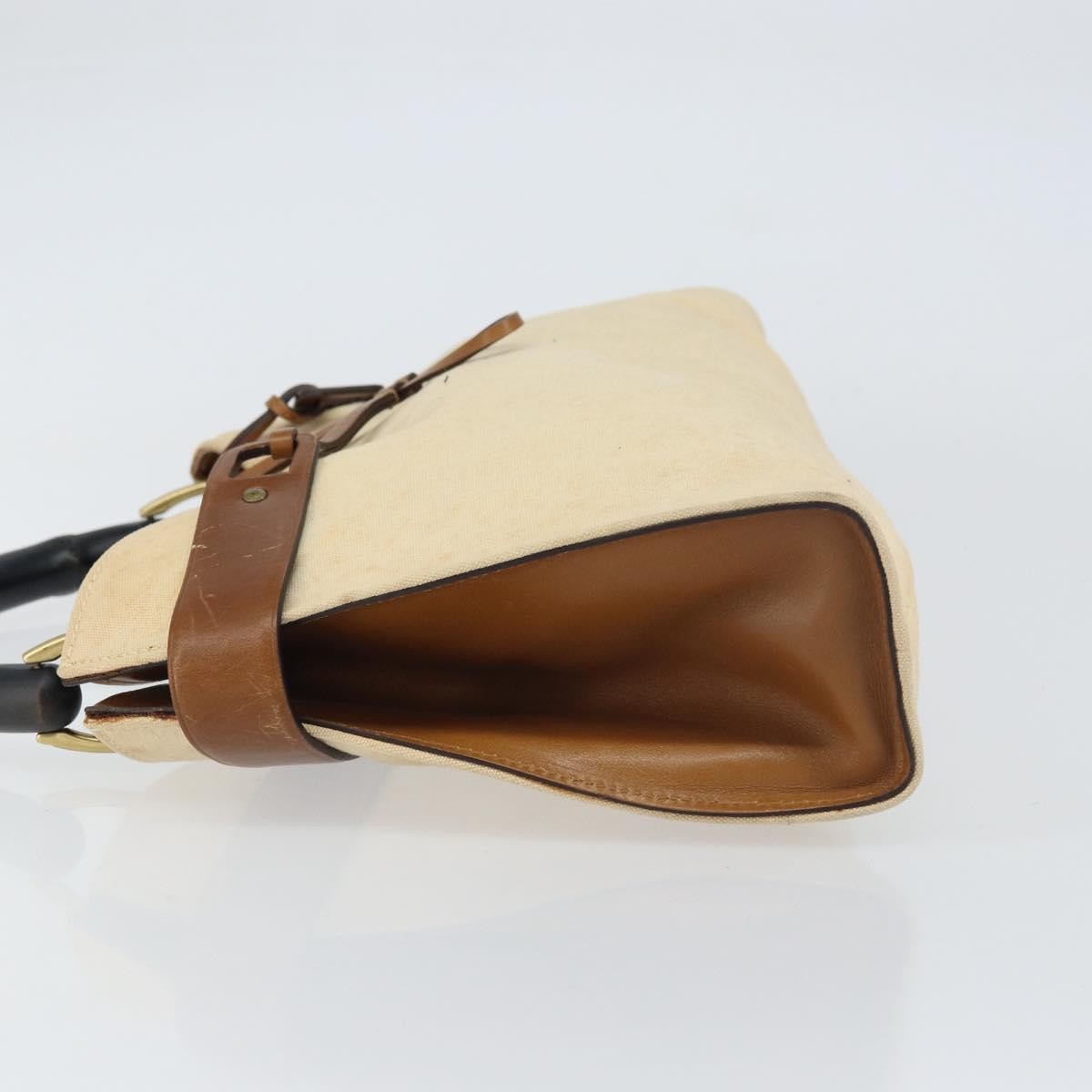 Gucci Vintage Bamboo Handle Bag Canvas