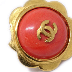 Chanel CC Round Earrings Metal