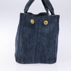 Prada Canapa Convertible Tote Denim
