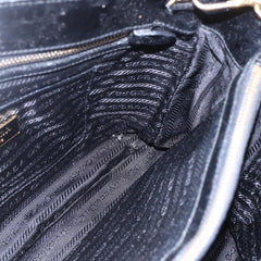 Prada Convertible Top Handle Tote Tessuto with Vernice Saffiano Leather