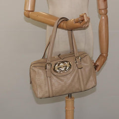 Gucci Vintage Interlocking G Shoulder Bag Leather