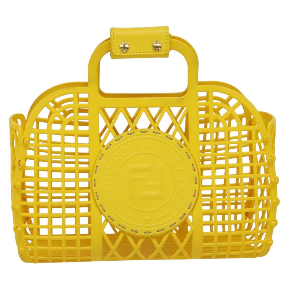 Fendi FF Logo Stamp Basket Tote PVC