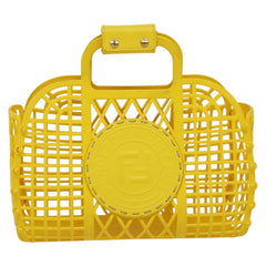 Fendi FF Logo Stamp Basket Tote PVC