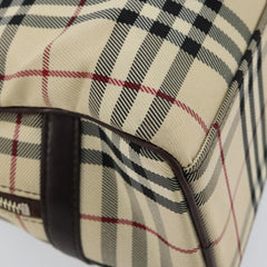 Burberry Nova Check Tote Canvas and Leather