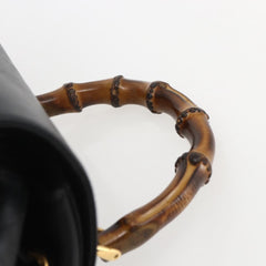 Gucci Vintage Bamboo Backpack Leather
