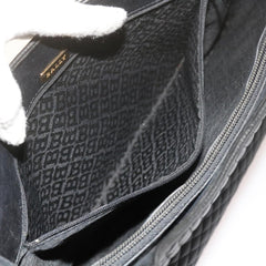 Bally Vintage Chain Shoulder Bag Quilted Leather