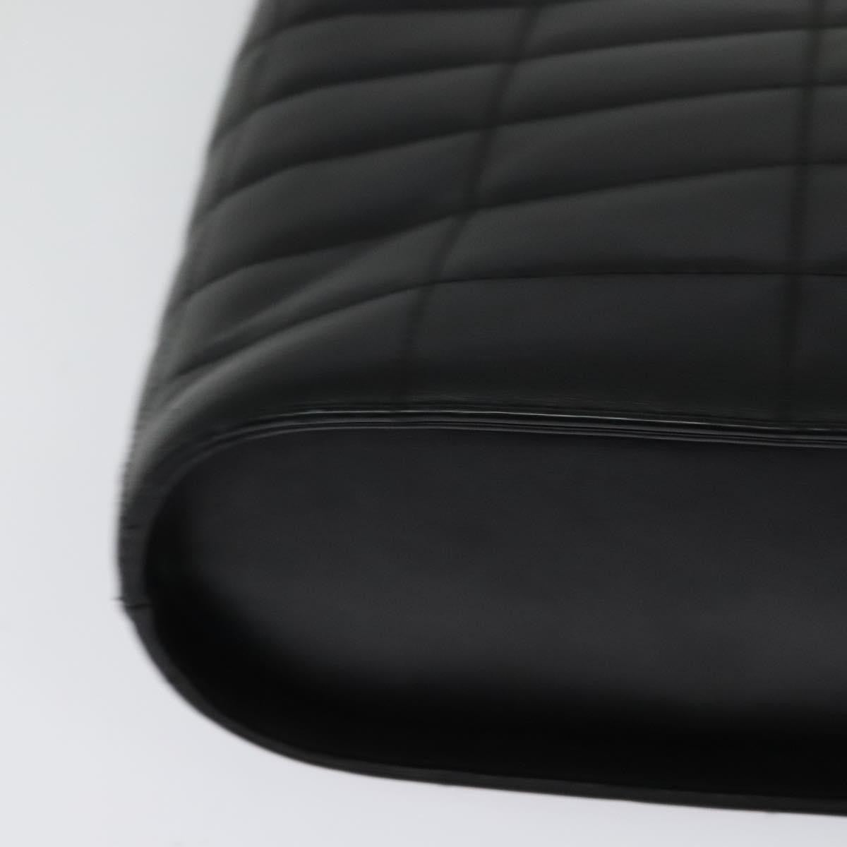 Chanel Vintage Chocolate Bar Metal Ring Tote Quilted Lambskin