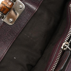 Gucci Vintage Bamboo Handle Bag Leather