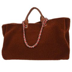 Chanel Deauville Tote Shearling