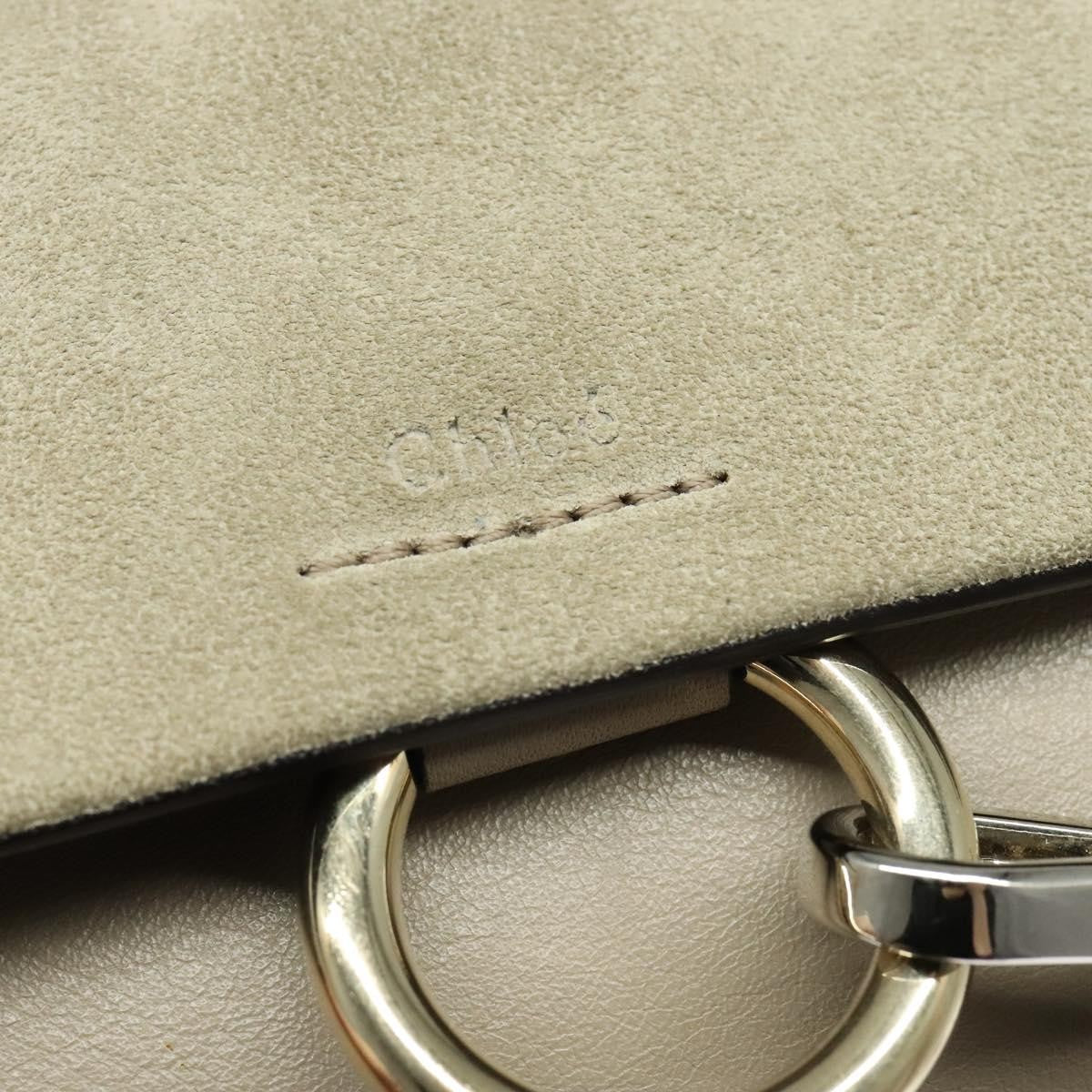 Chloe Faye Shoulder Bag Leather and Suede