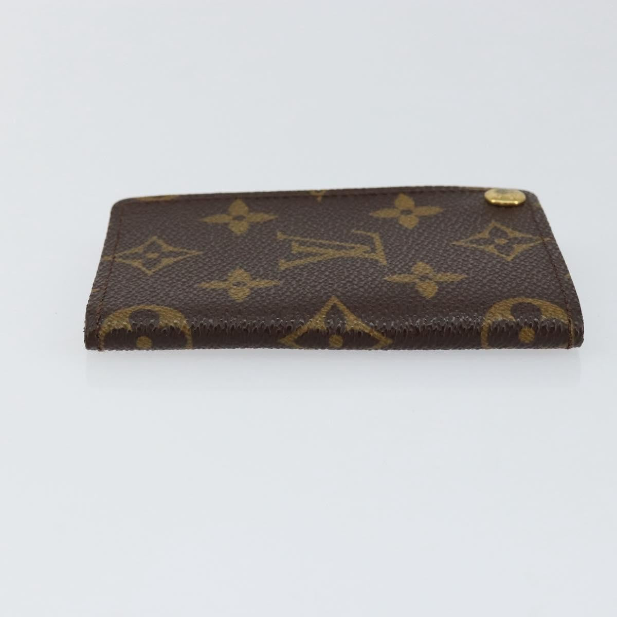 Louis Vuitton Porte Cartes Pression Card Case Monogram Canvas
