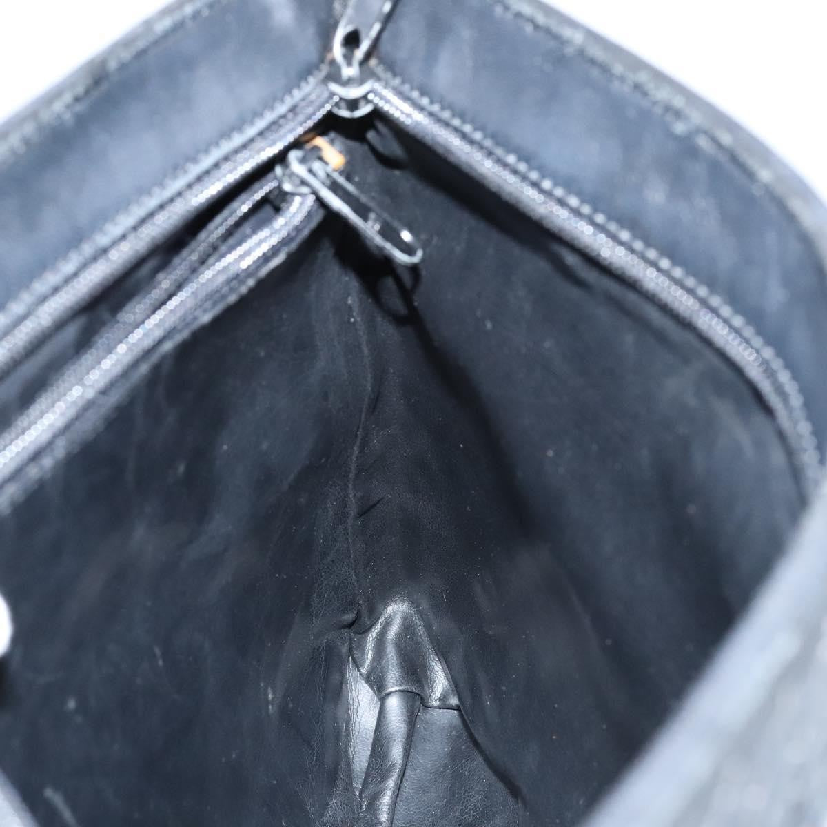 Bally Vintage Chain Shoulder Bag Quilted Leather