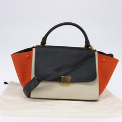 Celine Trapeze Bag Canvas with Leather