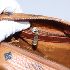 MCM Visetos Handbag Canvas and Leather