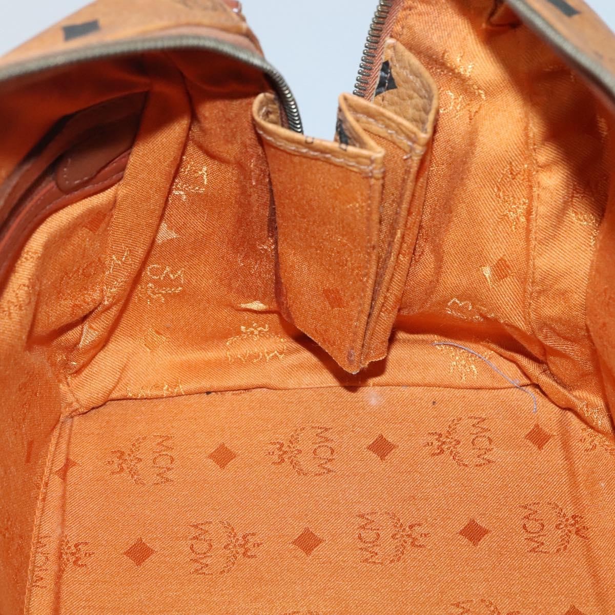 MCM Visetos Handbag Canvas and Leather