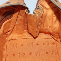 MCM Visetos Handbag Canvas and Leather