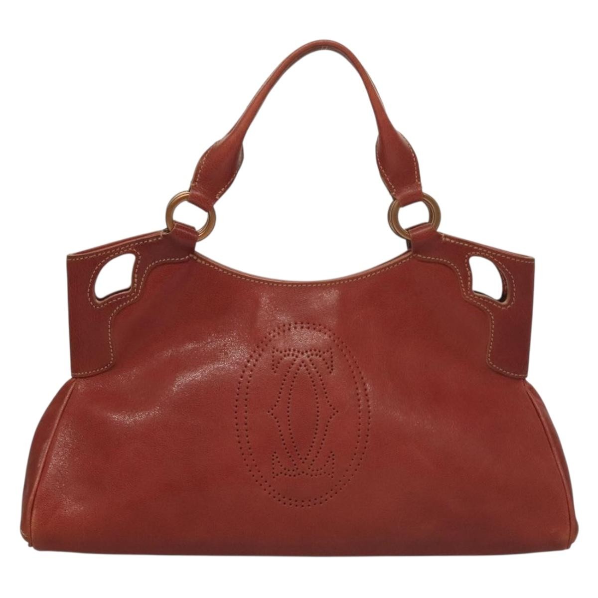 cartier Marcello Handbag Leather