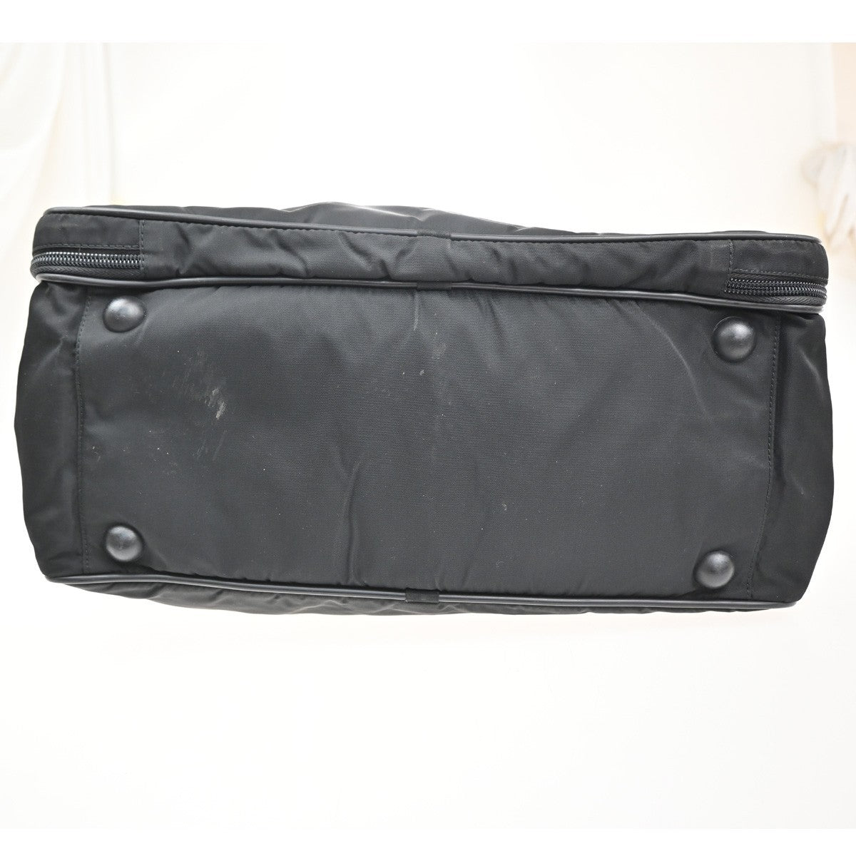 Prada Expandable Front Zip Boston Bag Tessuto