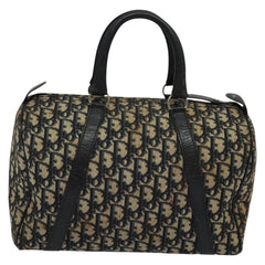 Christian Dior Vintage Trotter Boston Bag Diorissimo Canvas