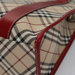 Burberry Nova Check Tote Canvas and Leather