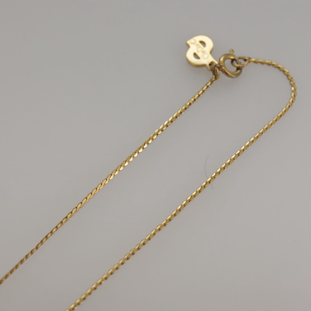 Christian Dior CD Pendant Necklace Gold-plated