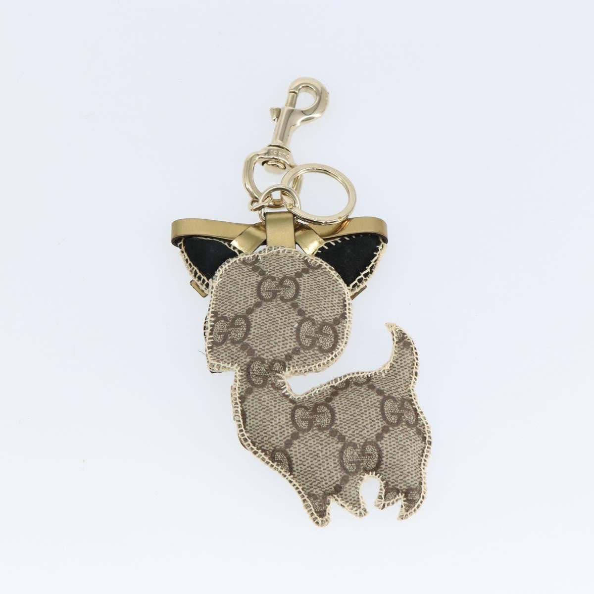 Gucci Dog Keychain GG Coated Canvas