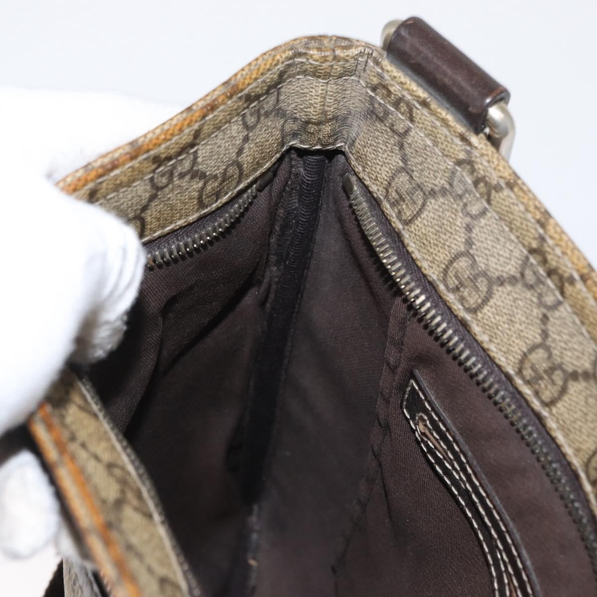 Gucci Flat Messenger Bag GG Coated Canvas