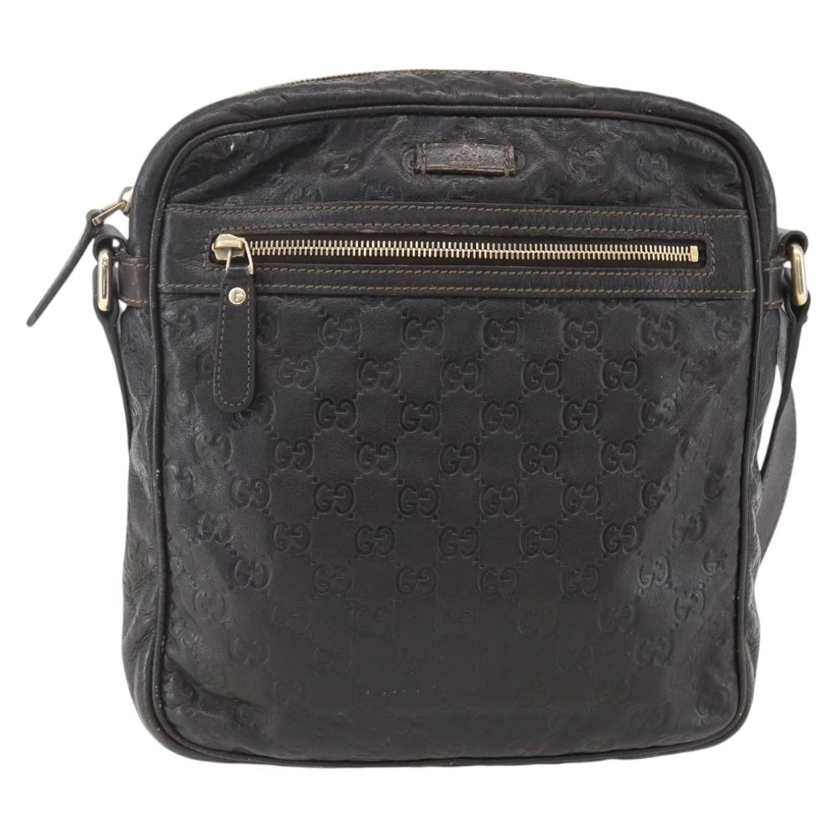Gucci Front Zip Messenger Guccissima Leather