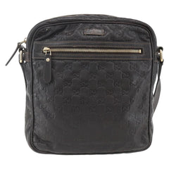 Gucci Front Zip Messenger Guccissima Leather