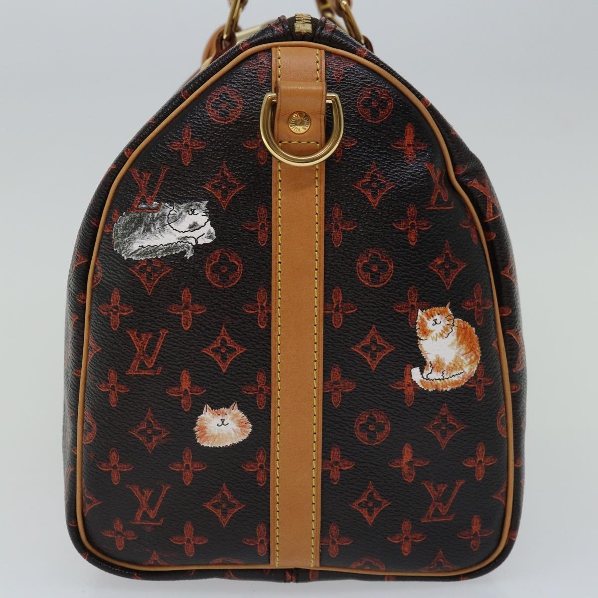 Louis Vuitton Speedy Bandouliere Bag Limited Edition Grace Coddington Catogram Canvas