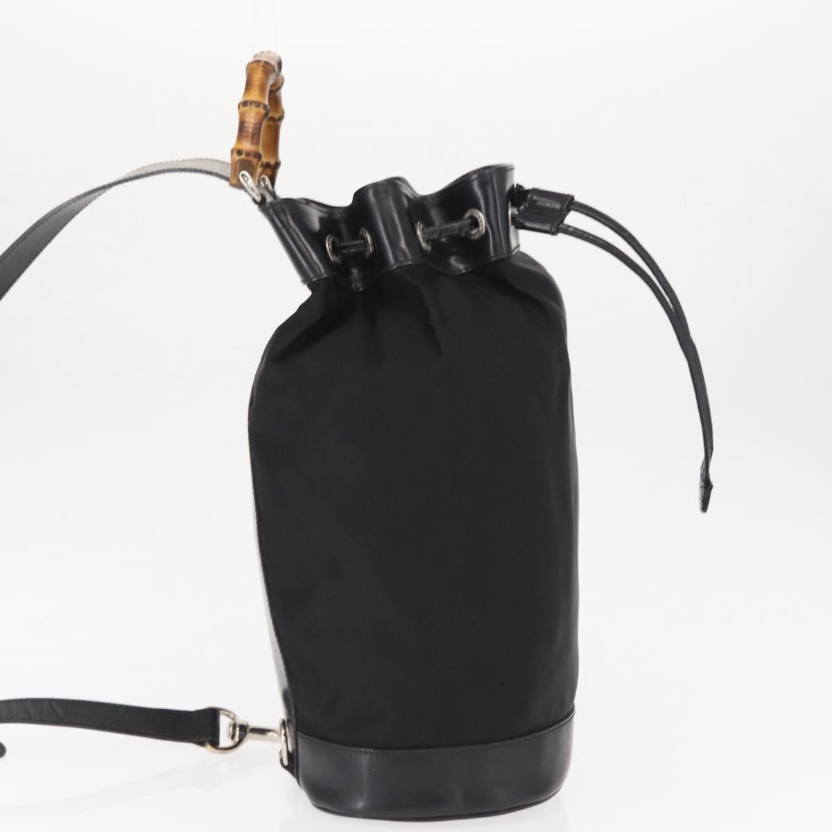 Gucci Vintage Bamboo Sling Backpack Leather