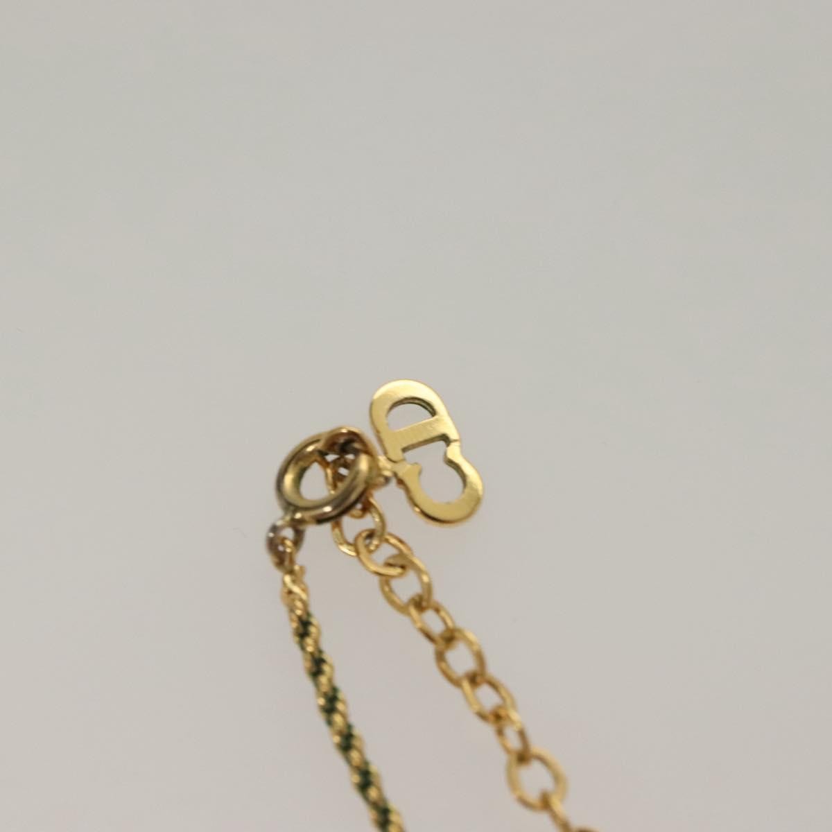 Christian Dior CD Pendant Necklace Metal