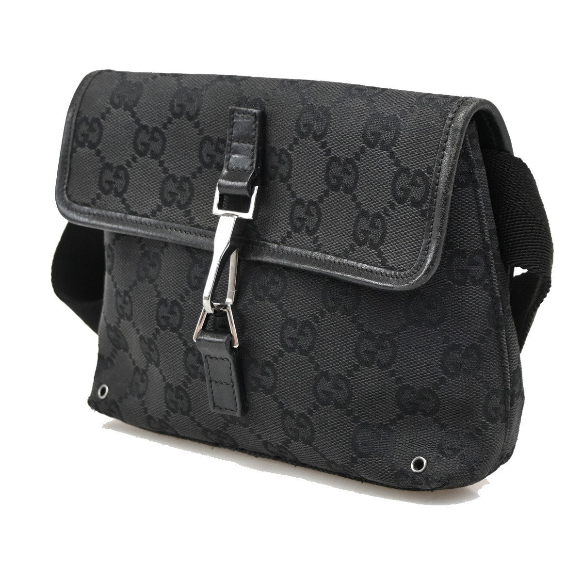 Gucci Vintage Jackie Waist Bag GG Canvas