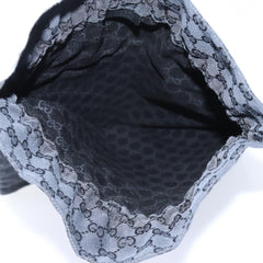 Gucci Vintage Web Drawstring Bucket Bag GG Coated Canvas