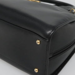 Celine Circle Logo Handbag Leather