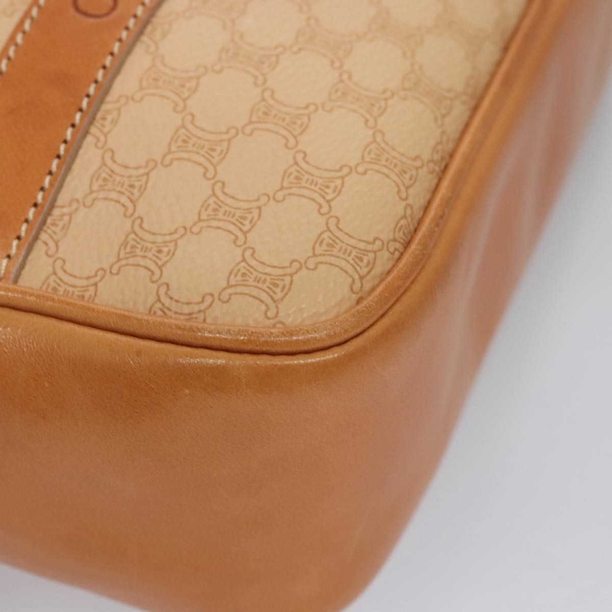 Celine Vintage Macadam Handbag Canvas and Leather