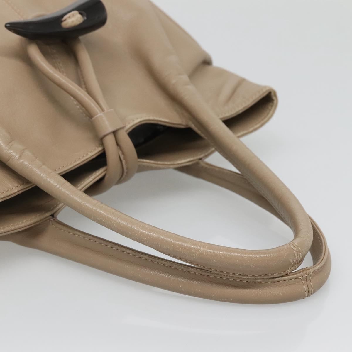 Burberry Horn Toggle Tote Leather