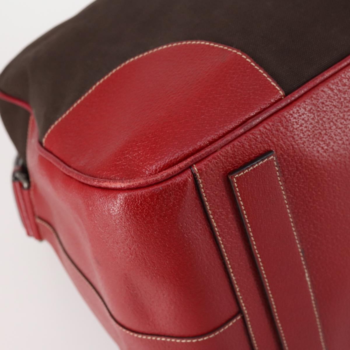 Prada Bowler Bag Canvas with Leather