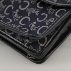 Celine C Sulky Handbag Canvas