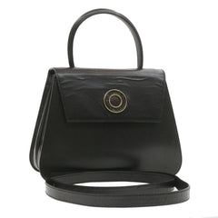 Celine Circle Logo Handbag Leather