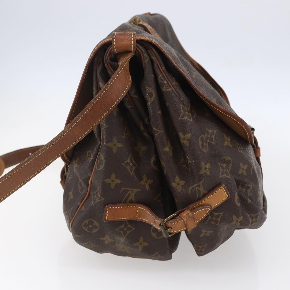 Louis Vuitton Saumur Handbag Monogram Canvas