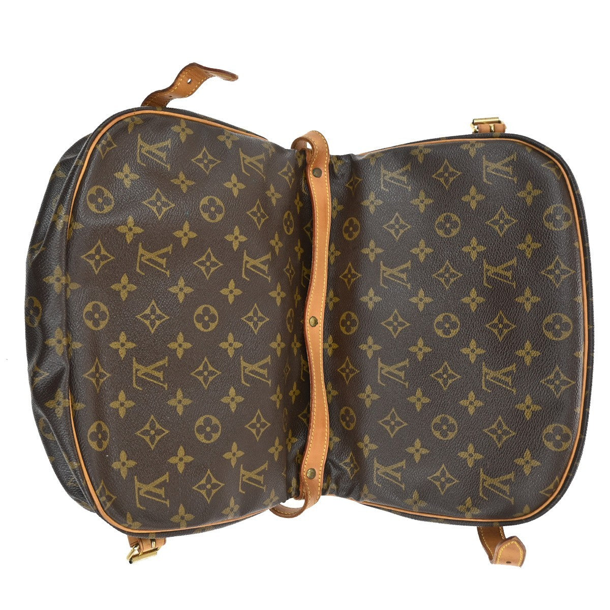 Louis Vuitton Saumur Handbag Monogram Canvas